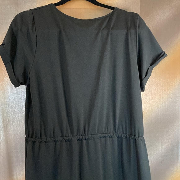 Haani XL black rolled sleeve dress with belted waist. 38” chest 400 - Picture 3 of 5